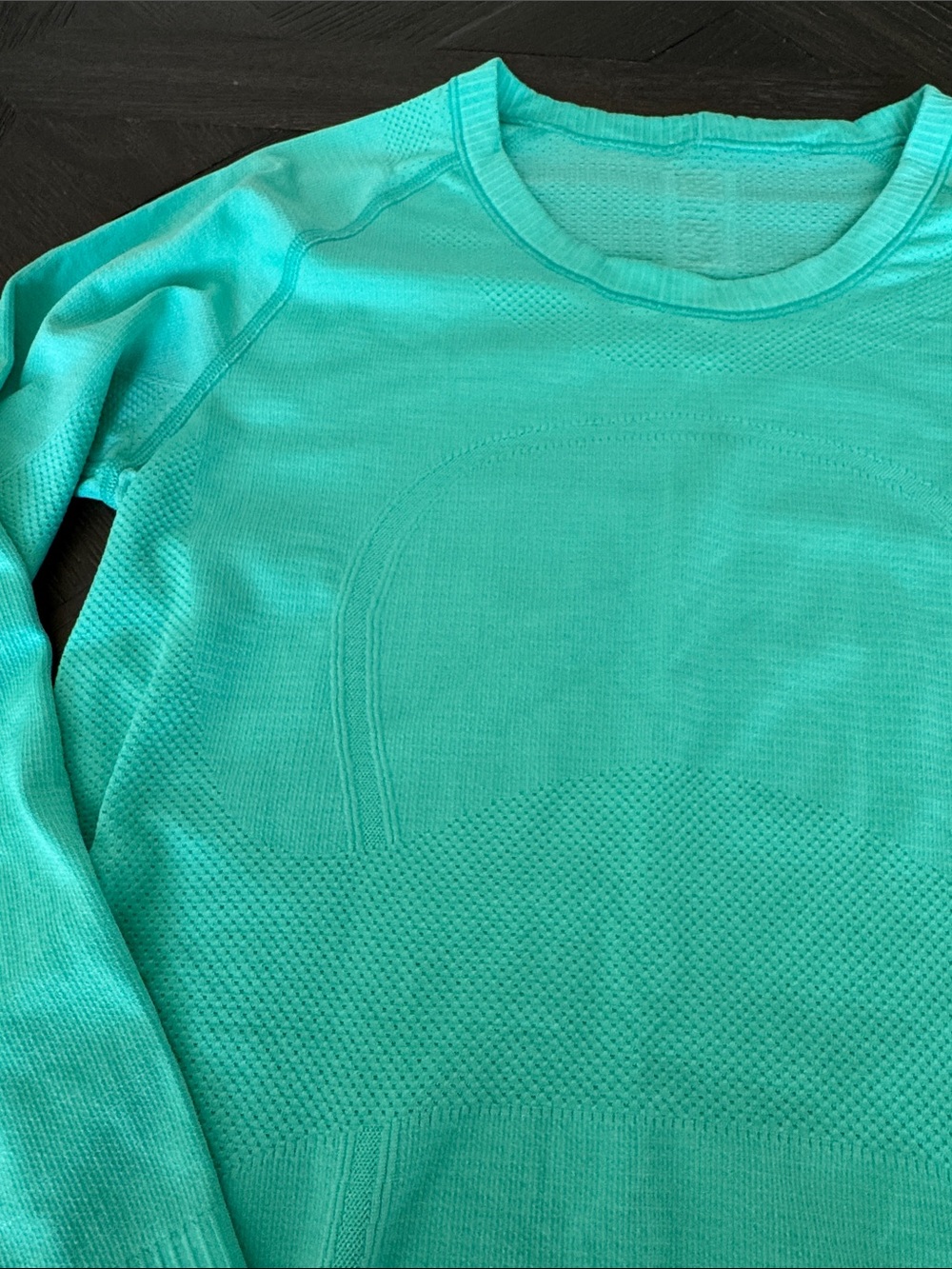 Lululemon Swiftly Tech Long Sleeve Shirt Size 8 Turquoise Teal - Picture 3 of 7